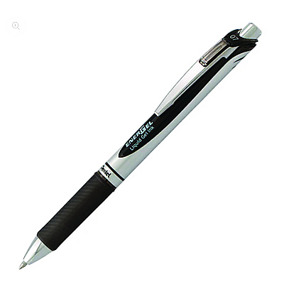 Pentel EnerGel RTX Deluxe Gel Pen, Retractable, Medium 0.7 mm, Assorted Ink and Barrel Colors, 3/Pack (PENBL77BP3M)