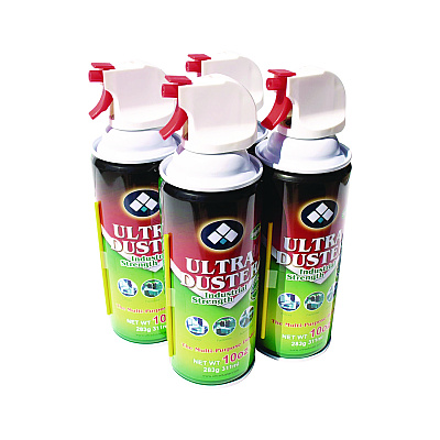 NXT Technologies Ultra Duster Industrial Strength Air Duster, 10 oz Can, 4/Pack (NXT24401449)