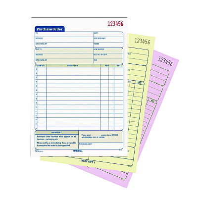 Adams Multipart Purchase Order Pad, Three-Part Carbonless, 8.38 x 10.19, 50 Forms Total (ABFTC8131)
