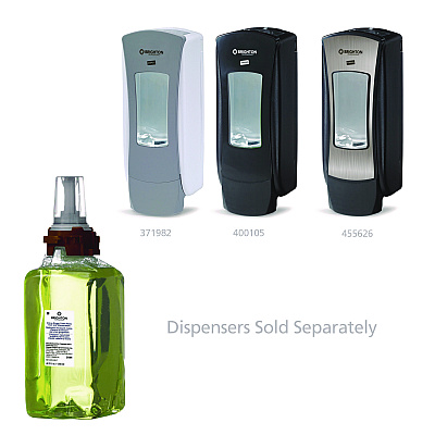Brighton Professional ADX Foaming Hand Soap Refills, Hand/Hair/Shower Wash, Citrus Ginger Scent, 1,250 mL, 3/Carton (GOJ370143)
