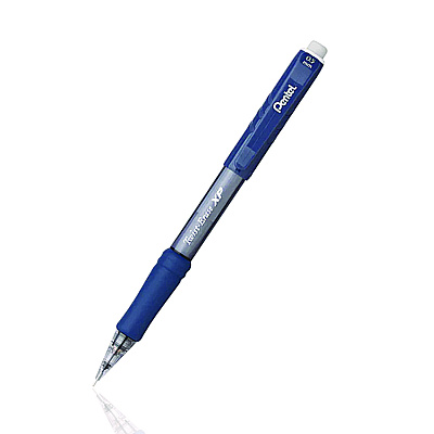 Pentel Twist Erase EXPRESS Mechanical Pencil, 0.7 mm, HB (#2), Black Lead, Assorted Color Barrels, 4/Pack (PENQE417FLZBP4)