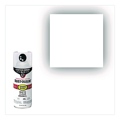 Rust-Oleum Stops Rust 5-in-1 Spray Paint, Matte Clear, 12 oz Aerosol Can, 6/Carton (376868CT)