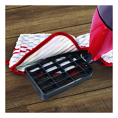 O-Cedar ProMist MAX Spray Mop, Red/White/Gray Microfiber Head, 48" Red/Black/Gray Plastic Handle (173563EA)
