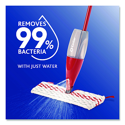 O-Cedar ProMist MAX Refill, Microfiber, Custom Size for ProMist Mop System, Red/White/Gray (173579EA)