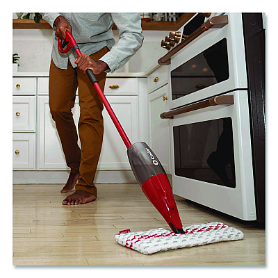 O-Cedar ProMist MAX Refill, Microfiber, Custom Size for ProMist Mop System, Red/White/Gray (173579EA)