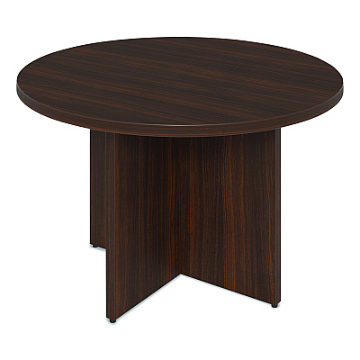 Alera Seville Round Conference Table, Round, 48" Diameter, Mahogany (SV4848MY)