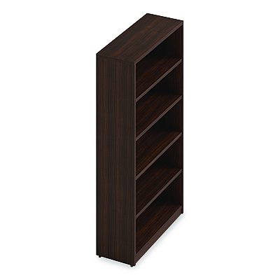 Alera Seville Bookcase, Five-Shelf, 36w x 14d x 65h, Mahogany (SVBC6536MY)