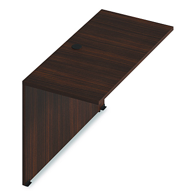 Alera Seville Series Bridge Return, 48w x 24d x 29h, Mahogany (SVBR4824MY)