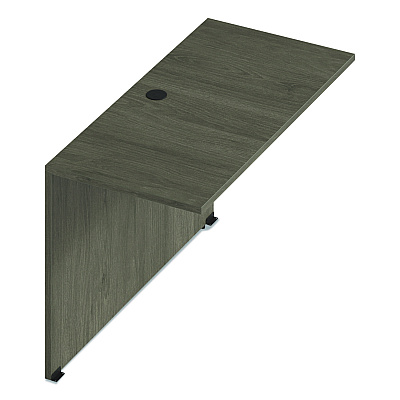 Alera Seville Series Bridge Return, 48w x 24d x 29h, Walnut (SVBR4824WA)