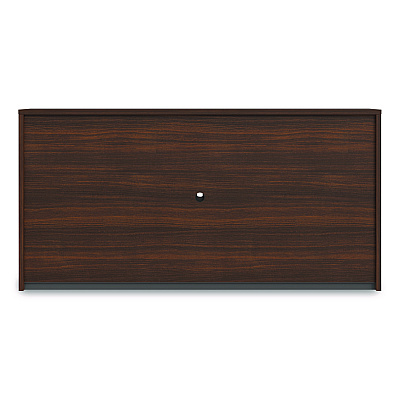 Alera Seville Hutch with Doors, 4 Compartments, 72w x 16d x 36h, Mahogany (SVH7236MY)