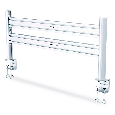 Tripp Lite Slat Rail with Posts for Slat Wall System for 32" TVs, 8.1w x 5.7d x 5.51h, Silver, Supports 33 lb (DMSWKITTAA)