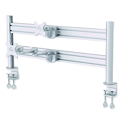 Tripp Lite Slat Rail with Posts for Slat Wall System for 32" TVs, 8.1w x 5.7d x 5.51h, Silver, Supports 33 lb (DMSWKITTAA)