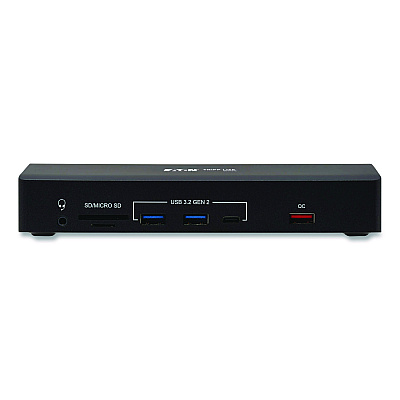 Tripp Lite Triple Display USB-C Dock, Displayport/HDMI/RJ45/USB/VGA, Black (U442ABDOCK9)