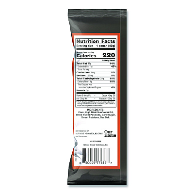 Food Should Taste Good Tortilla Chips, Sweet Potato with Sea Salt, 1.5 oz, 24/Carton (77612)