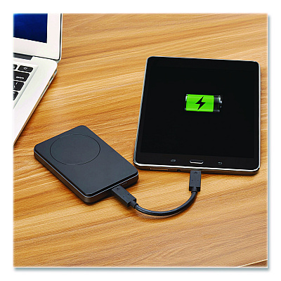 Tripp Lite Portable Wireless Magnetic Charging Power Bank, USB C, Black (UPB04K01CM)