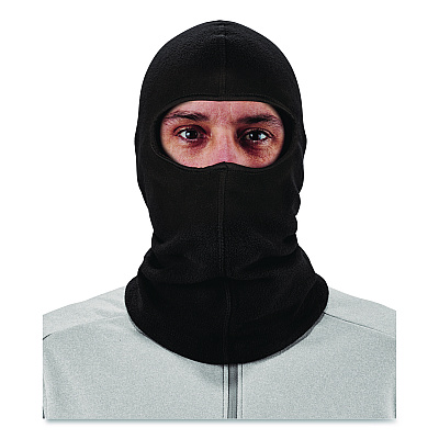 ergodyne N-Ferno 6821 Fleece Balaclava Face Mask, Polyester, One Size Fits Most, Black (16821)