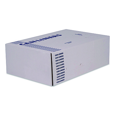 Boardwalk High-Density Waste Can Liners, 10 gal, 8 mic, 24 x 24, Natural, 1,000/Carton (24248N)