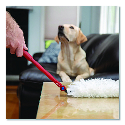 O-Cedar Flex and Catch Duster Heavy-Duty Refills, Polyester, White, 5/Pack, 4 Packs/Carton (172172CT)