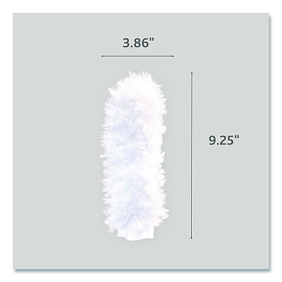 O-Cedar Flex and Catch Duster Heavy-Duty Refills, Polyester, White, 10/Pack, 4 Packs/Carton (172170CT)