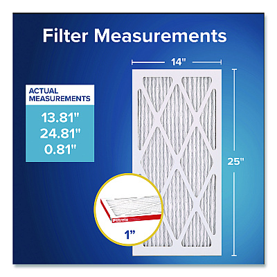 Filtrete Allergen Defense Air Filter, 12 x 25, 4/Carton (98044CA)