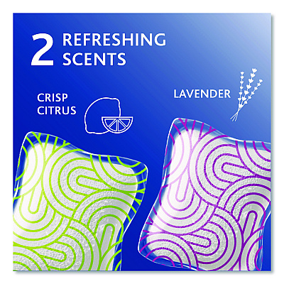 O-Cedar Cleaning PACS, Lavender Scent, 10/Pack, 8 Packs/Carton (172402CT)