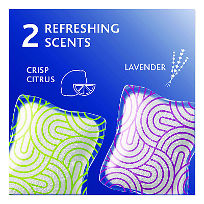 O-Cedar Cleaning PACS, Crisp Citrus Scent, 10/Pack, 8 Packs/Carton (172400CT)