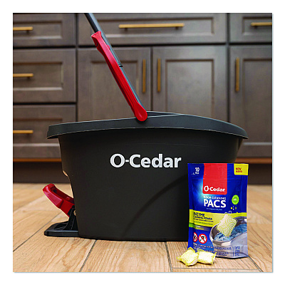 O-Cedar Cleaning PACS, Crisp Citrus Scent, 10/Pack, 8 Packs/Carton (172400CT)