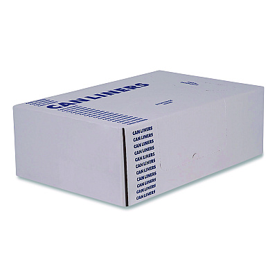 Heritage Linear Low-Density Can Liners, 16 gal, 0.5 mil, 24" x 32", Clear, 500/Carton (H4832MCRAC)