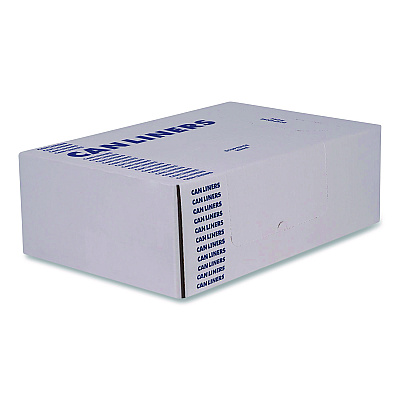 Boardwalk High-Density Can Liners, 16 gal, 8 mic, 24 x 33, Natural, Perforated Roll, 1,000/Carton (24338N)