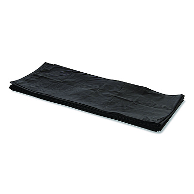 Heritage Linear Low Density Can Liners, 56 gal, 1.5 mil, 46' x 50", Black, 100/Carton (H9250AK)
