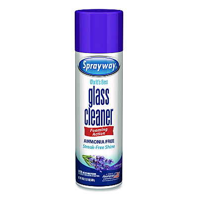 Sprayway Glass Cleaner, Lavender, 19 oz Aerosol Spray, 6/Carton (SW5029)