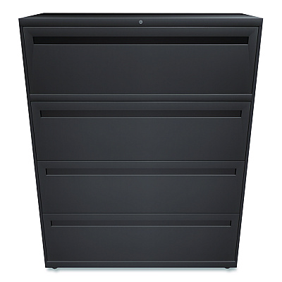 HON Brigade 700 Series Lateral File, 4 Legal/Letter-Size File Drawers, Charcoal, 42 x 18 x 52.5 (HON794LS)
