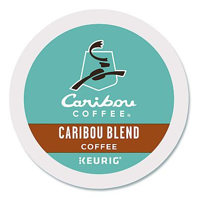 Caribou Coffee Caribou Blend Coffee K-Cups, 0.4 oz, 44/Box (2124056)