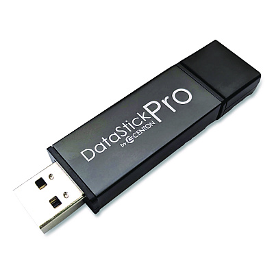 Centon DataStick Pro USB 2.0 Type A Flash Drive, 32 GB, Gray, 10/Pack (106619)