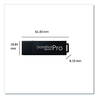 Centon DataStick Pro USB 2.0 Type A Flash Drive, 32 GB, Gray, 10/Pack (106619)