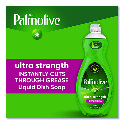 Ultra Palmolive Dishwashing Liquid, Ultra Strength, Original Scent, 32.5 oz Bottle (45093EA)