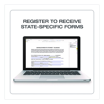 Adams Living Will and Healthcare POA Form Kit with Instructions and Digital Download, 8.5 x 11, Unlimited Number of Forms (K306)