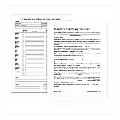 Adams Month-to-Month Residential Rental Agreement Digital Download with Instructions, 8.5 x 11, Unlimited Number of Forms (LF255)