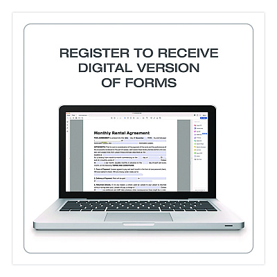 Adams Month-to-Month Residential Rental Agreement Digital Download with Instructions, 8.5 x 11, Unlimited Number of Forms (LF255)