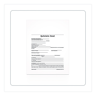 Adams Quitclaim Deed Forms with Instructions and Free Downloads, One-Part (No Copies), 8.5 x 11, 4 Forms Total (LF298)
