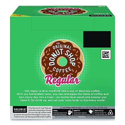 The Original Donut Shop Donut Shop Coffee K-Cups, Regular, 0.39 oz, 48/Box (1635475)