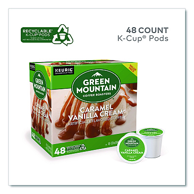 Green Mountain Coffee Roasters Roasters Roasters Caramel Vanilla Cream Coffee K-Cups, 0.33 oz, 48/Box (2140462)