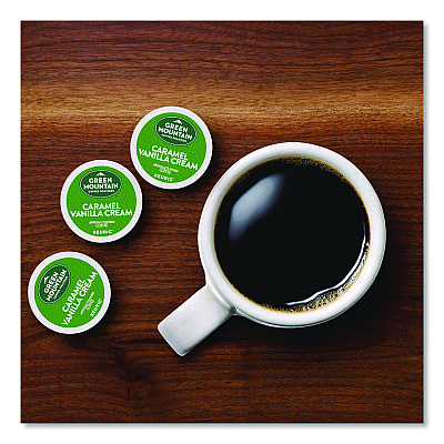 Green Mountain Coffee Roasters Roasters Roasters Caramel Vanilla Cream Coffee K-Cups, 0.33 oz, 48/Box (2140462)