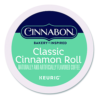 Cinnabon Classic Cinnamon Roll Coffee K-Cups, 0.33 oz, 48/Box (24297522)