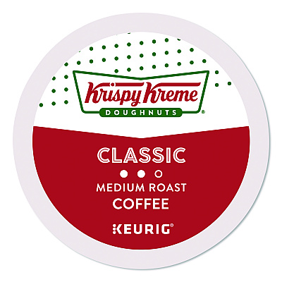 Krispy Kreme Doughnuts Classic Coffee K-Cups, Medium Roast, 0.33 oz, 48/Box (24306975)