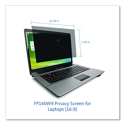 Kensington Laptop Privacy Screen for 14" Monitors, 16:9 Aspect Ratio (K52793WW)