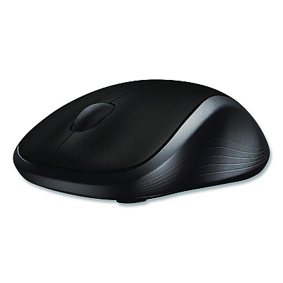 Logitech M310 Wireless Mouse, 2.4 GHz Frequency/30 ft Wireless Range, Left/Right Hand Use, Black (243132)