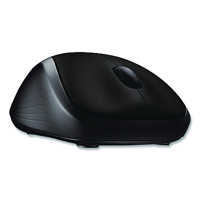 Logitech M310 Wireless Mouse, 2.4 GHz Frequency/30 ft Wireless Range, Left/Right Hand Use, Black (243132)