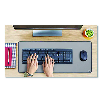 Logitech MK235 Wireless Keyboard and Optical Mouse Combo, 2.4 GHz Frequency, 33 ft Wireless Range, Black (2622126)