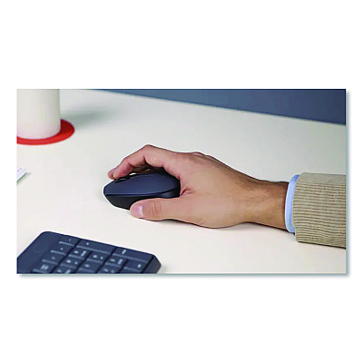 Logitech MK235 Wireless Keyboard and Optical Mouse Combo, 2.4 GHz Frequency, 33 ft Wireless Range, Black (2622126)